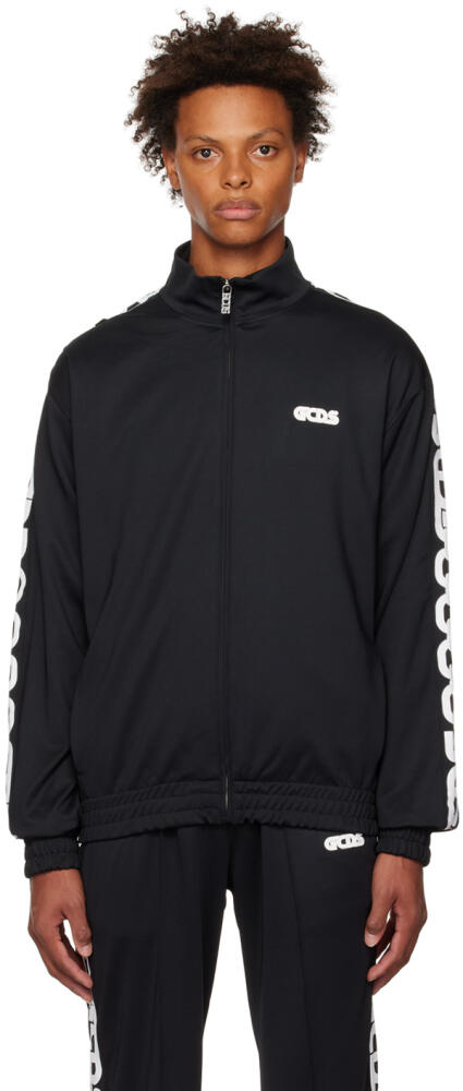 GCDS Black Chain Track Jacket Cover