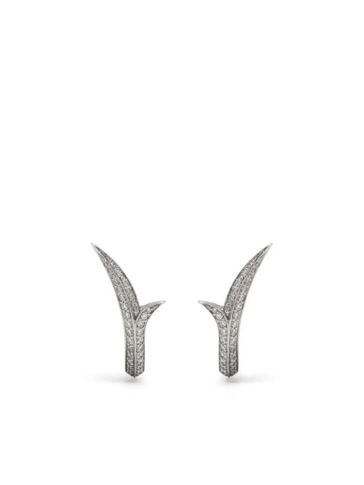 Stephen Webster 18kt white gold Thorn Stem diamond earring - Silver Cover