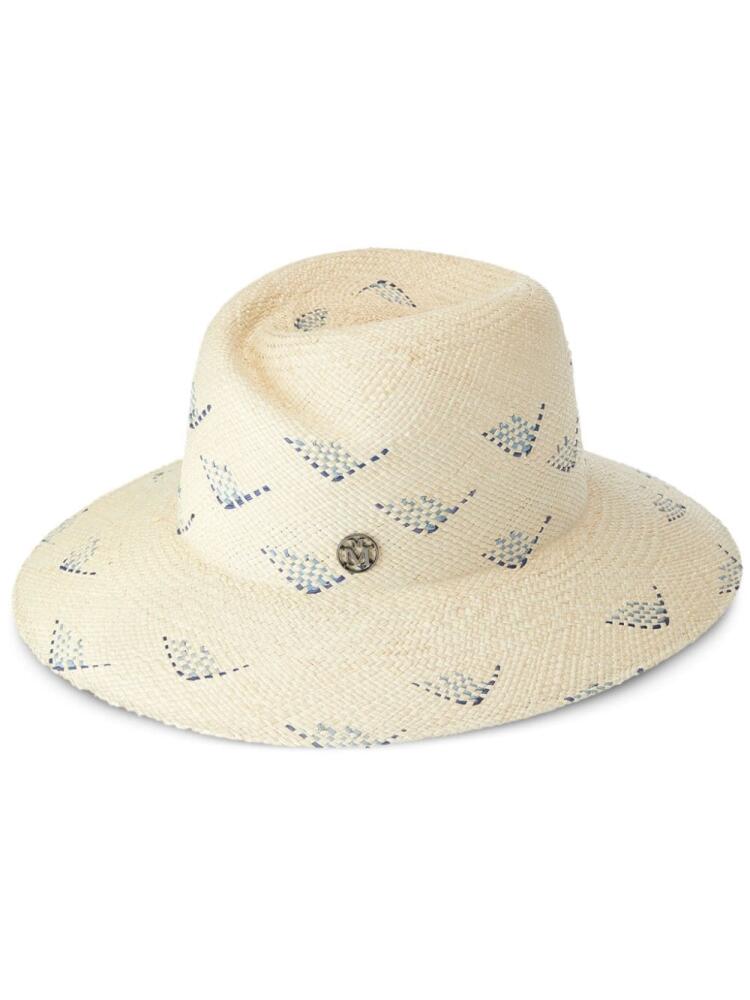 Maison Michel Virginie straw fedora - Neutrals Cover