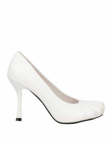 Jeffrey Campbell Woman Pumps White Textile fibers Cover