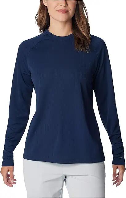 Columbia PFG Solar Stream Long Sleeve (Collegiate Navy) Women's Clothing Cover