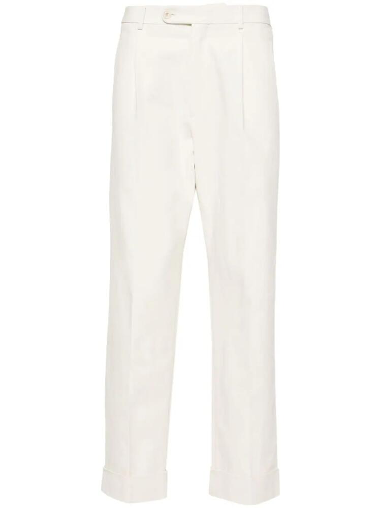 Gucci Double G embroidered tailored trousers - White Cover