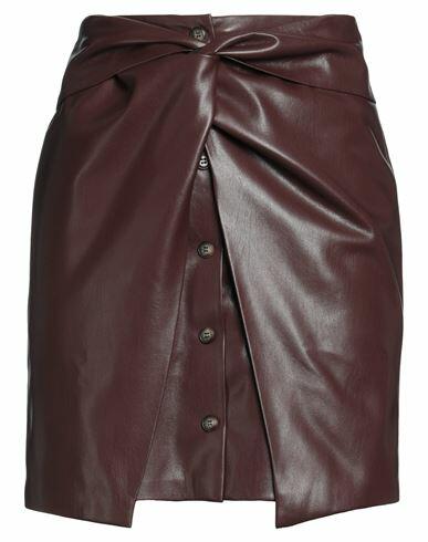 Nanushka Woman Mini skirt Burgundy Recycled polyester, Polyurethane Cover