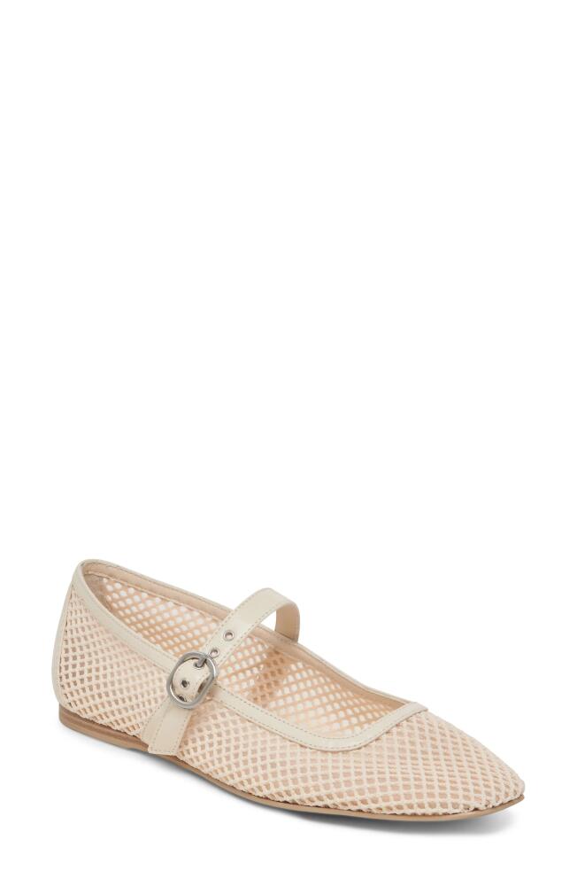 Dolce Vita Rodni Mary Jane Flat in Creme Woven Mesh Cover