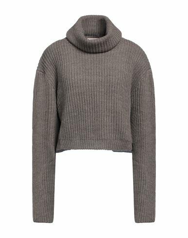 Hinnominate Woman Turtleneck Grey Acrylic, Polyester Cover