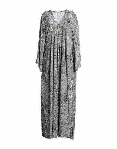 Roberto Cavalli Woman Maxi dress Grey Viscose Cover