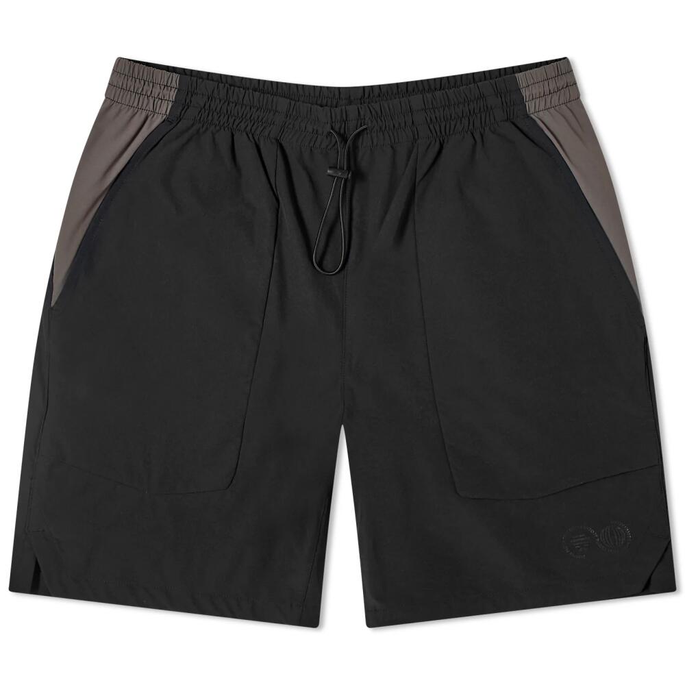 Purple Mountain Observatory Men's Colourblock Climbing Shorts in Black Cover