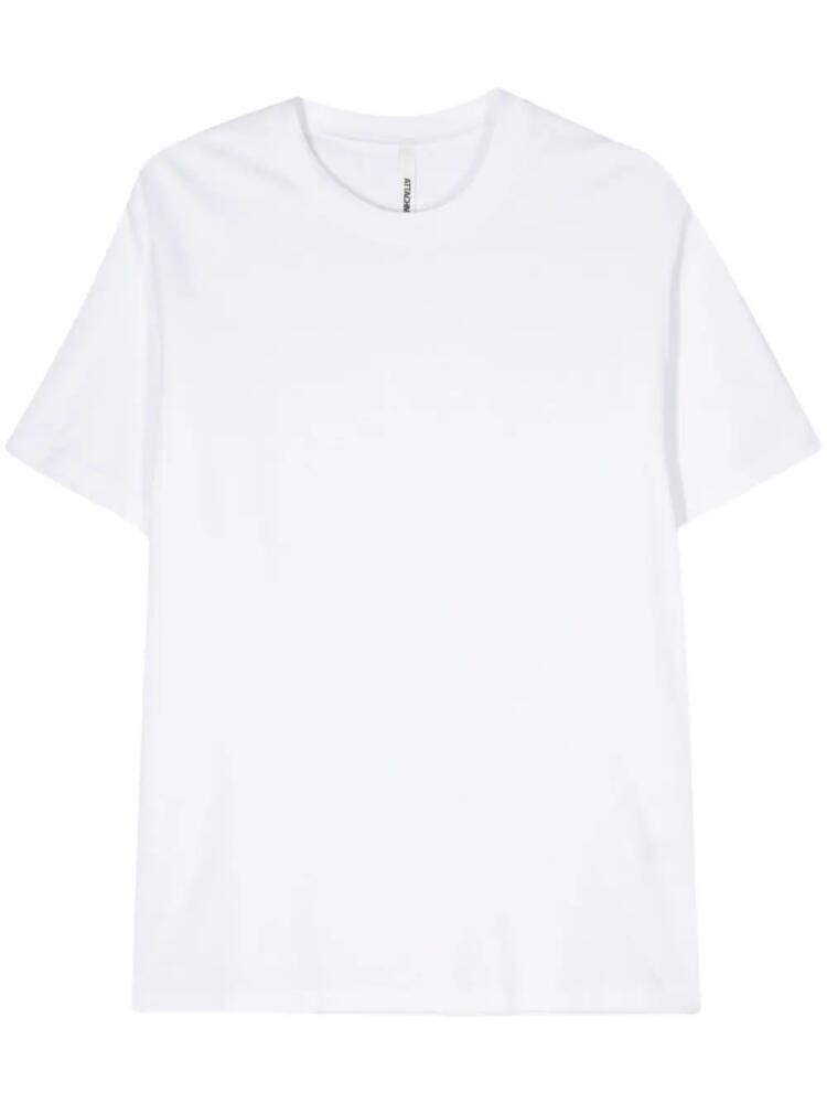 Attachment short-sleeve cotton T-shirt - White Cover