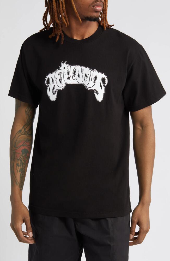 Afield Out Arc Cotton Graphic T-Shirt in Black Cover