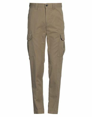 Incotex Man Pants Military green Cotton, Elastane Cover