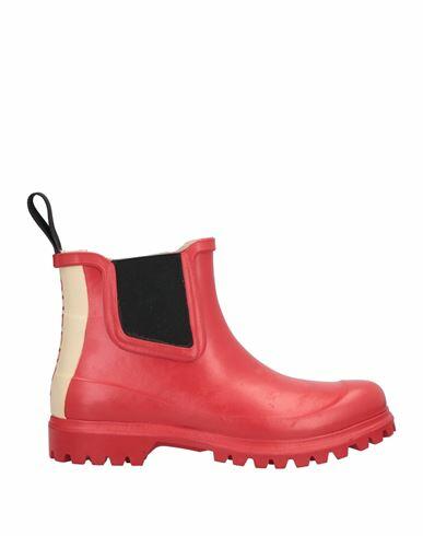 Superga Woman Ankle boots Red Rubber Cover