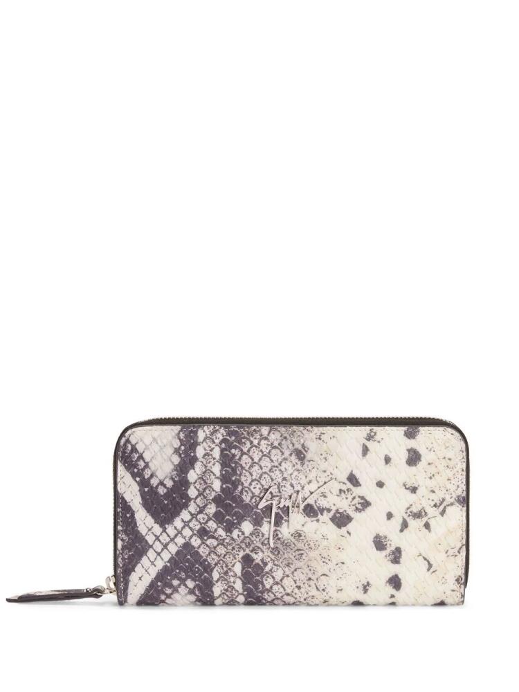 Giuseppe Zanotti Charlotte snakeskin wallet - Pink Cover