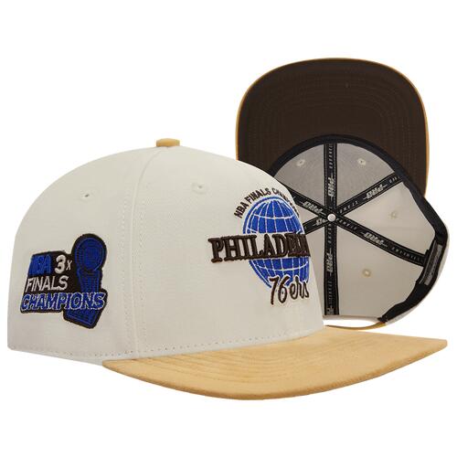 Pro Standard 76ers SMU Strapback Cap - Mens Eggshell Cover