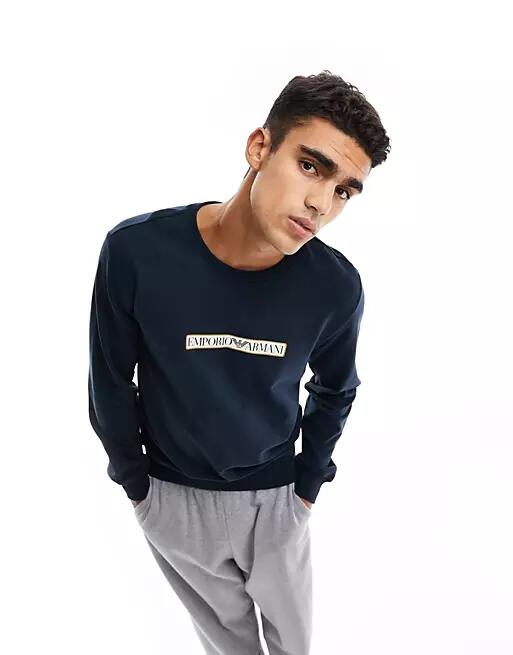 Emporio Armani Bodywear lounge sweatshirt in navy Cover