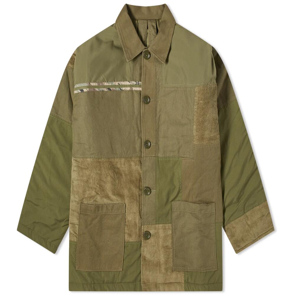 Maharishi Men's Patchwork Donkey Jacket in Olive Cover