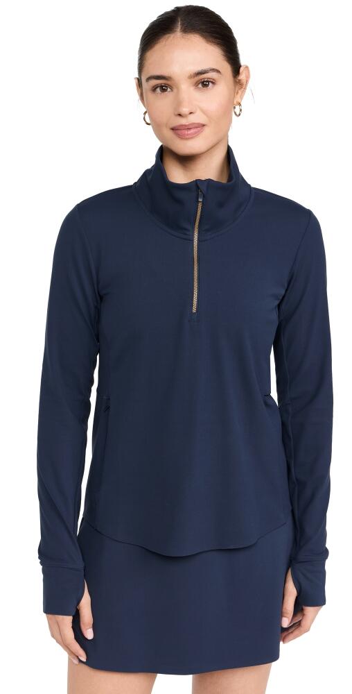 Rhone Course To Court 1/4 Zip Pullover Navy Blue Cover