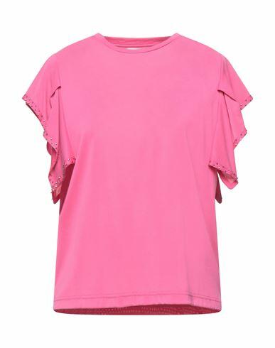 Emma & Gaia Woman T-shirt Fuchsia Modal, Polyester Cover