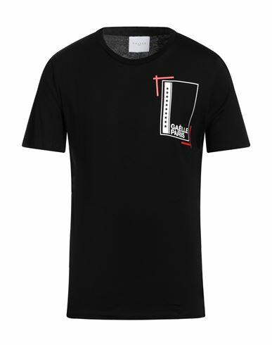 Gaëlle Paris Man T-shirt Black Cotton Cover