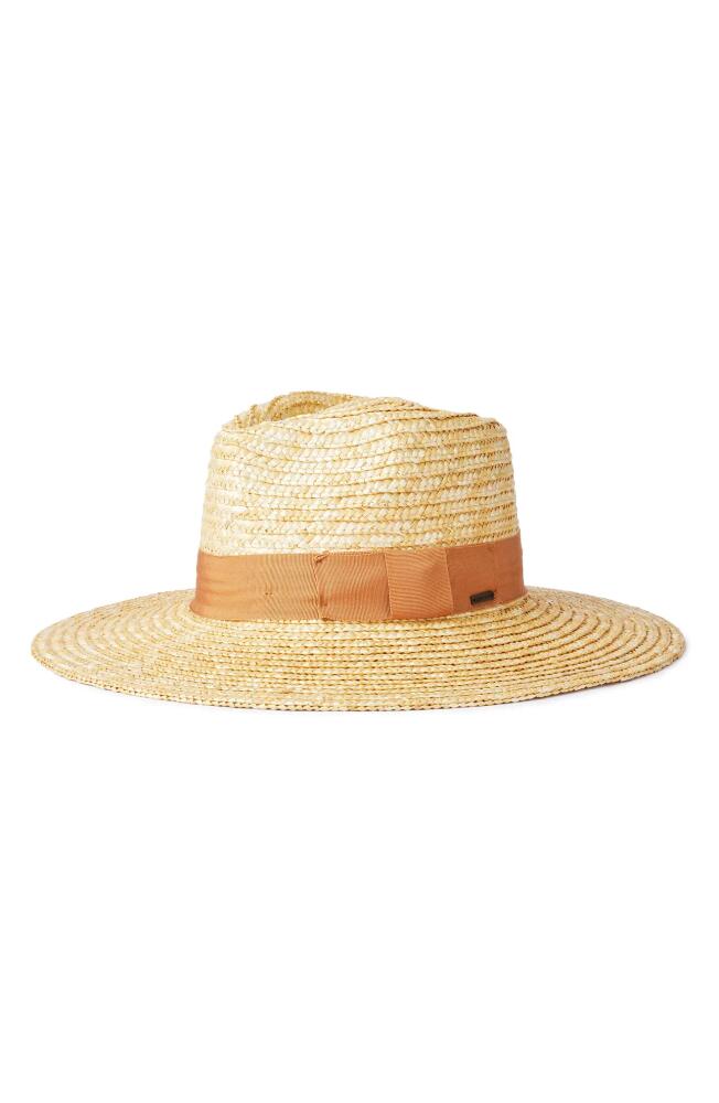 Brixton Joanna Straw Hat in Honey/Lion Cover