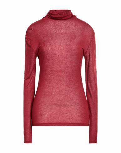 Liu •jo Woman Turtleneck Burgundy Viscose, Wool Cover