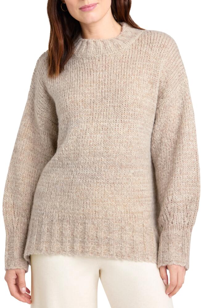 Splendid x Cella Jane Wool Blend Tunic Sweater in Toast Marl Cover