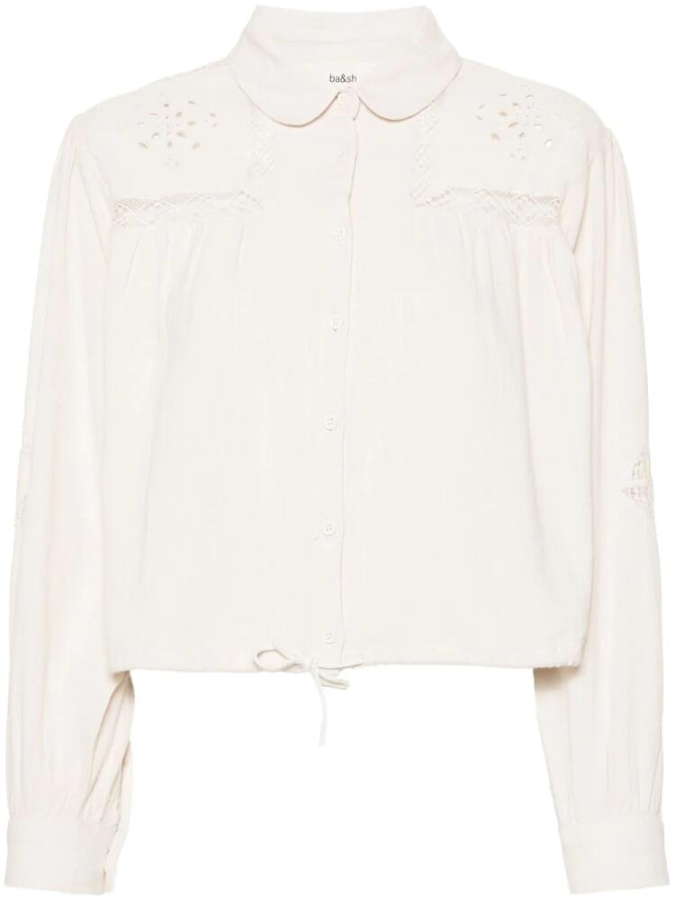 Ba&Sh Emily cropped blouse - Neutrals Cover