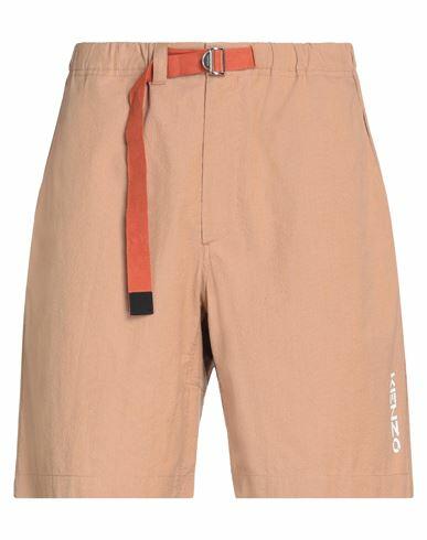 Kenzo Man Shorts & Bermuda Shorts Brown Cotton Cover