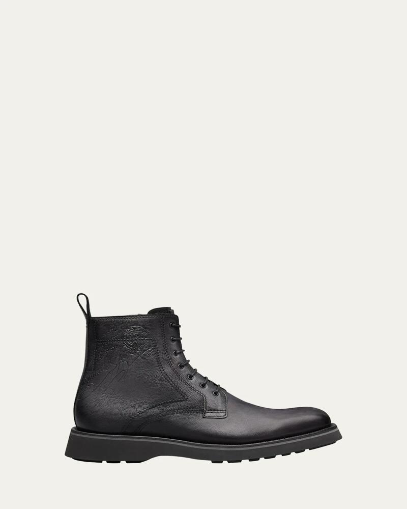 Berluti Men's Alessio Lug-Sole Zip Ankle Boots Cover