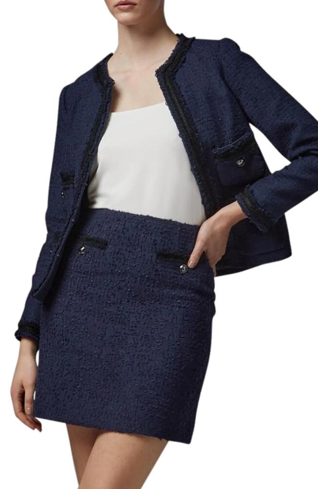 LK Bennett Charlee Tweed Jacket in Navy Cover