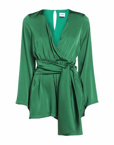 Berna Woman Jumpsuit Green Polyester, Viscose, Elastane Cover