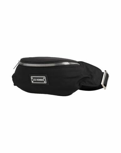 Les Hommes Man Belt bag Black Textile fibers Cover