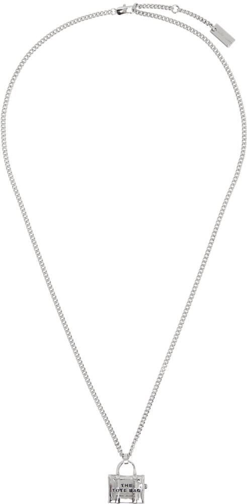 Marc Jacobs Silver 'The Tote Bag' Necklace Cover