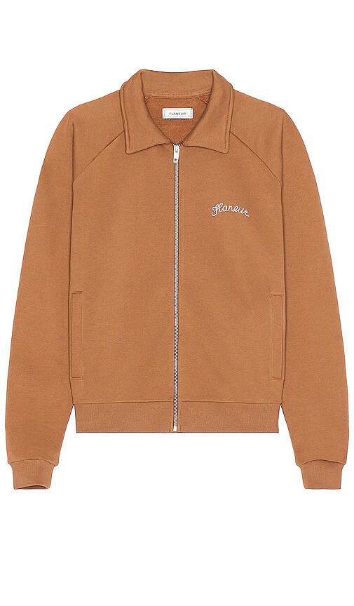 FLANEUR Signature Zip Jacket in Tangerine Cover