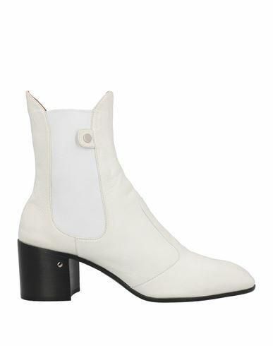 Laurence Dacade Woman Ankle boots White Soft Leather Cover