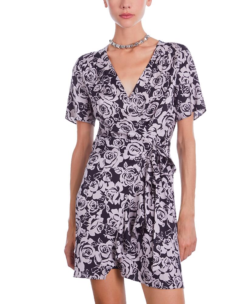 The Kooples Blooming Roses Short Wrap Dress Cover