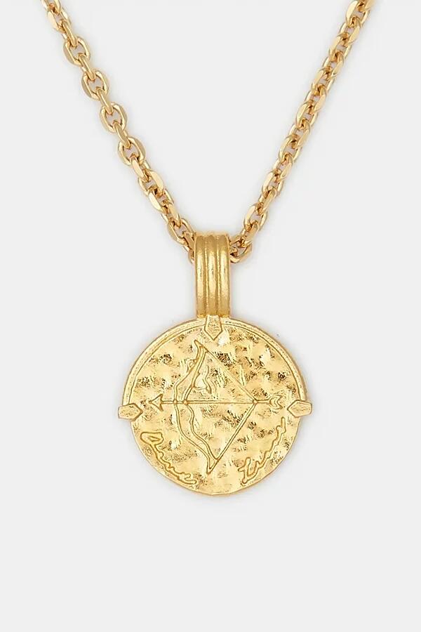 Deux Lions Jewelry Gold Zodiac Necklace in Sagittarius Cover