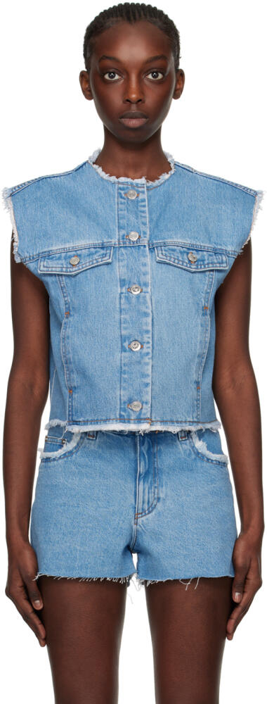 A.P.C. Blue Barbara Denim Vest Cover