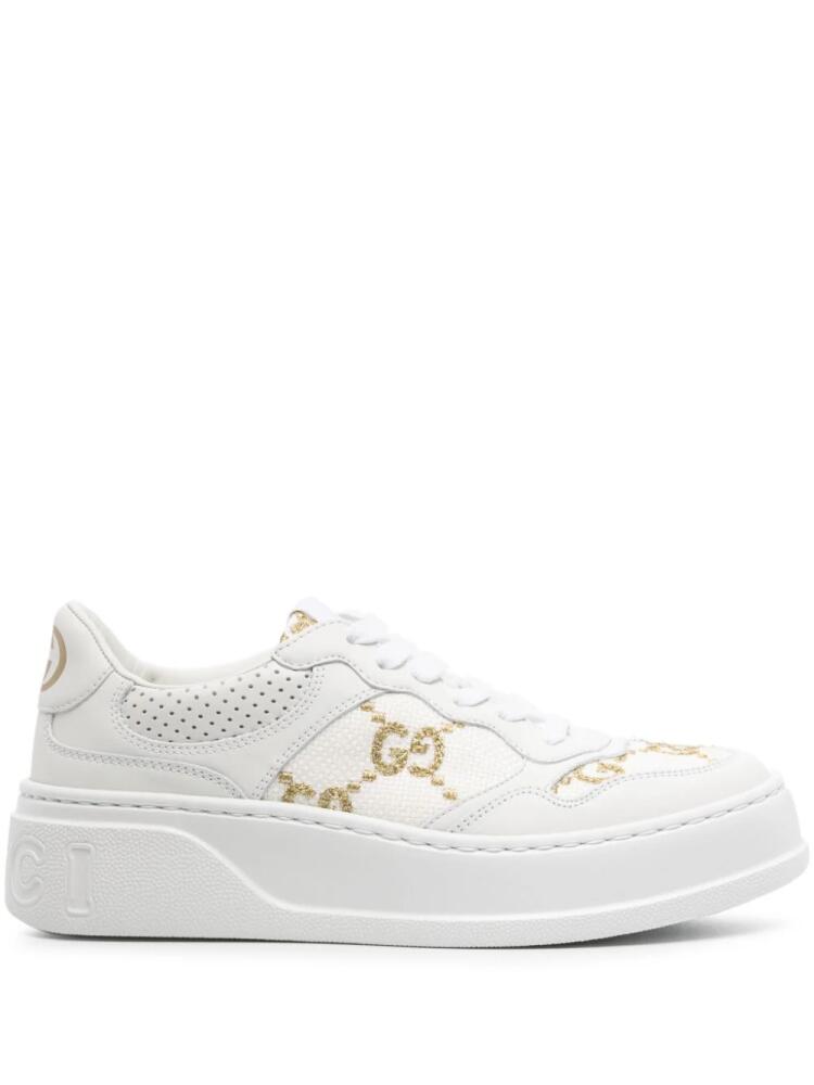 Gucci GG Supreme panelled sneakers - White Cover