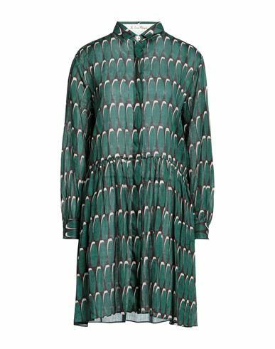 Le Sarte Pettegole Woman Mini dress Green Ramie Cover