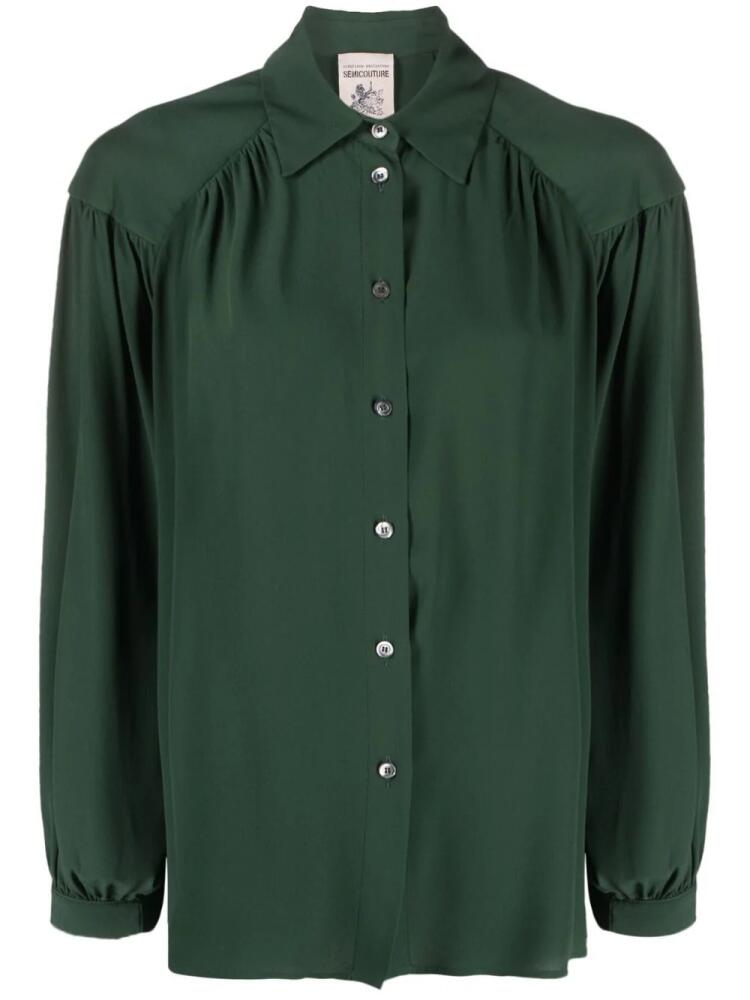 Semicouture button-down blouse - Green Cover