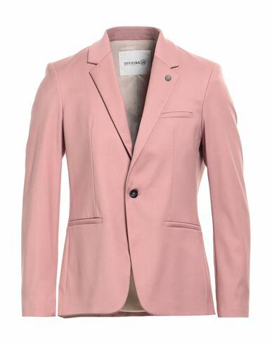 Officina 36 Man Blazer Pastel pink Polyester, Viscose, Elastane Cover