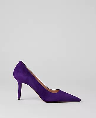 Ann Taylor Tapered Toe Suede Pump Cover