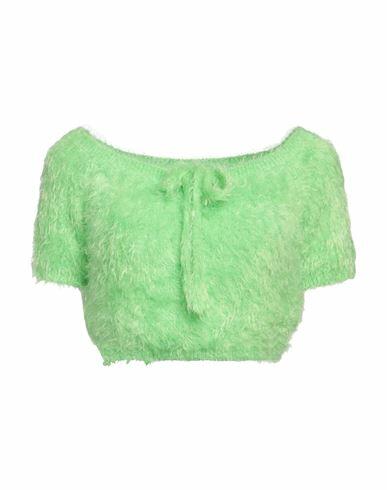 Msgm Woman Sweater Light green Polyamide Cover