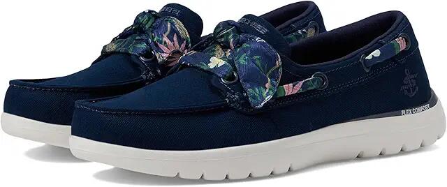 SKECHERS Performance On-The-Go Flex-Seaside Daisy (Navy) Women's Flat Shoes Cover