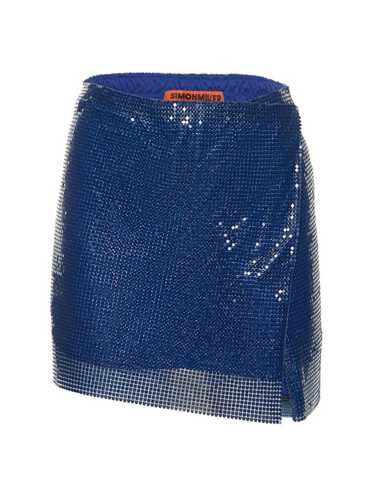 SIMON MILLER Vela Mesh Mini Skirt Cover