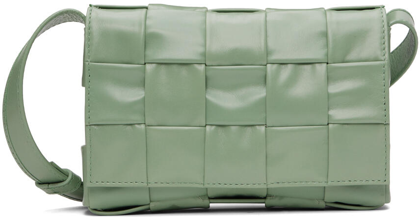 Bottega Veneta Green Small Cassette Messenger Bag Cover