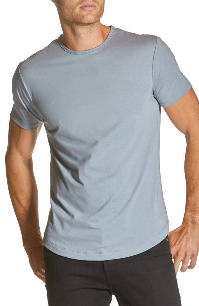 Cuts AO Curve Hem Cotton Blend T-Shirt in Stratus Cover