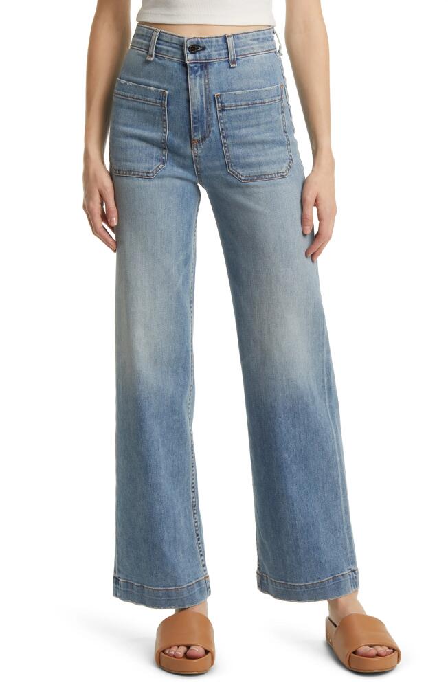 ASKK NY Sailor High Waist Wide Leg Jeans in Water Street Cover