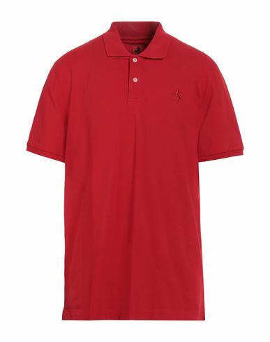 Ferrari Man Polo shirt Red Organic cotton, Elastane Cover