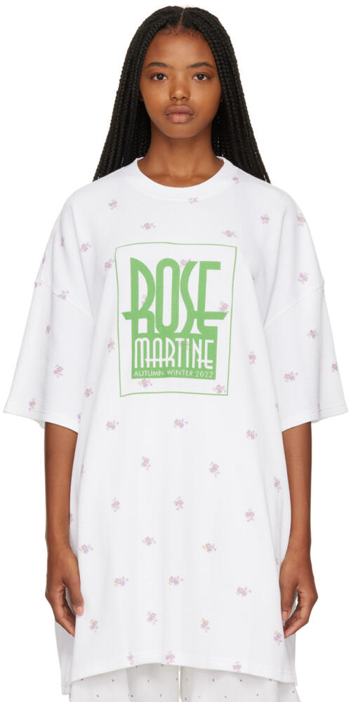 Martine Rose White Print T-Shirt Cover